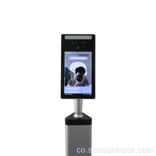 7 inch AI Face Recognition Scanner di temperatura di u corpu